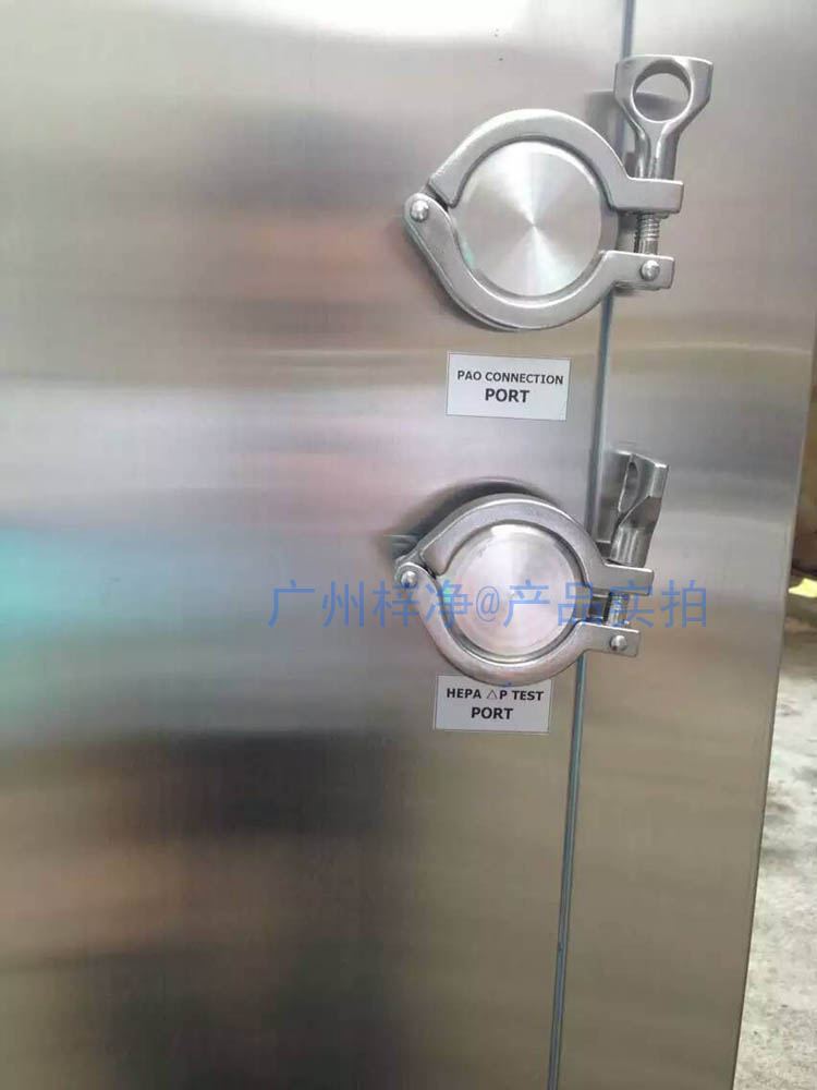 層流傳遞窗配有PAO/DOP檢測口 層流傳遞窗配有PAO/DOP檢測口