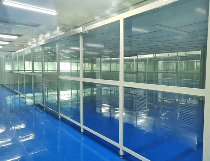 流水線潔凈棚又稱為生產線潔凈室或者組裝式潔凈棚，水線生產無塵棚，潔凈組裝流水線生產潔凈棚，凈化風淋流水線