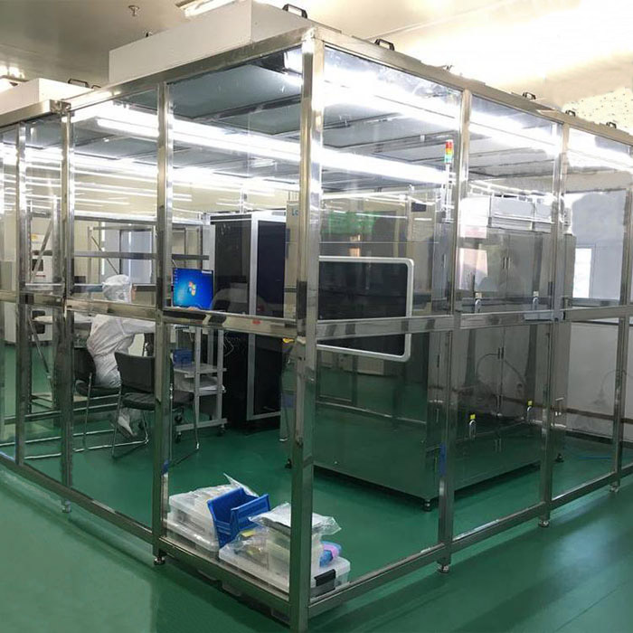 凈化棚產(chǎn)品配制 框架：以工業(yè)鋁材（或不銹鋼方通、鐵方通噴塑）